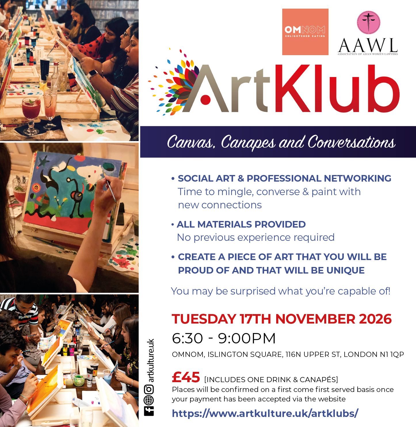 Art Klub poster 17th November 2026 Art Klub poster 17th November 2026